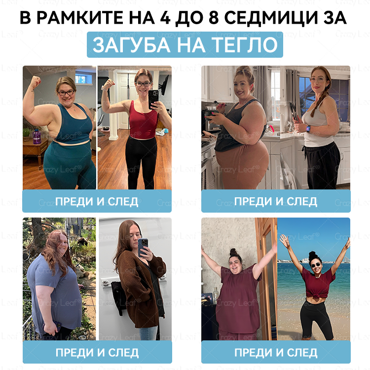 CrazyLeaf® Слим & Виталити Тирезепатид 8 в 1 – ❖ орален разтвор (Само веднъж на ден – видими резултати само за 7 дни) ✅ Подходящ за различни нужди: наднормено тегло, сърдечно-съдово здраве, диабет, сънна апнея, здраве на червата, ставни проблеми и други.